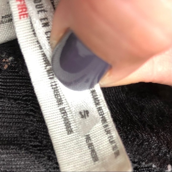 Free People Intimately black flower lace triangle bra bralette racerback small - Picture 11 of 13